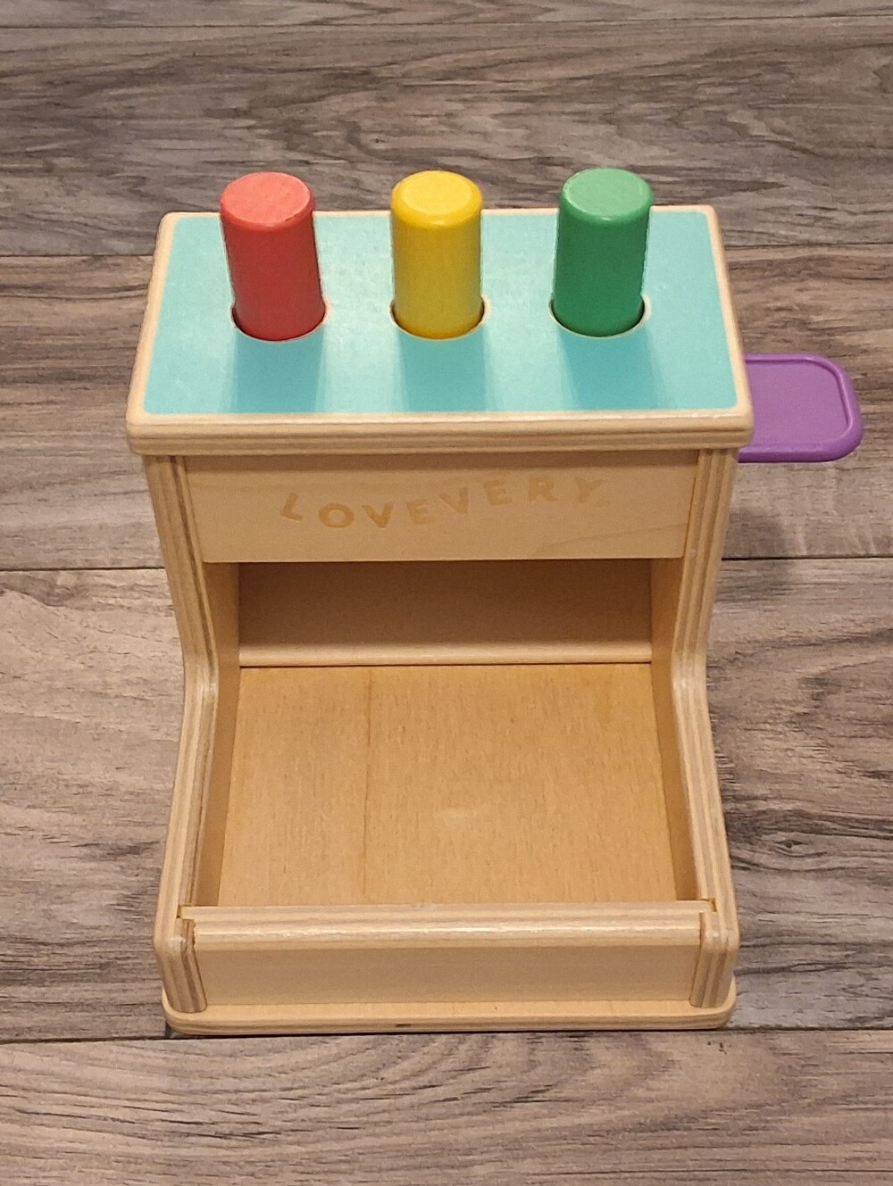 Lovevery Wooden Peg Drop From The Thinker Play Kit Months 11-12+.